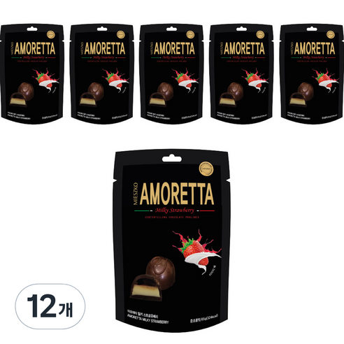 미에스코 오스카 쉘위 어쏘티드 UPGRADE 아모레타 딸기앤 크림 초콜릿, 65g, 12개