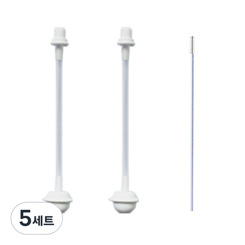 메똔느 바나다 추빨대 260ml용 2p + 세척솔, 5세트