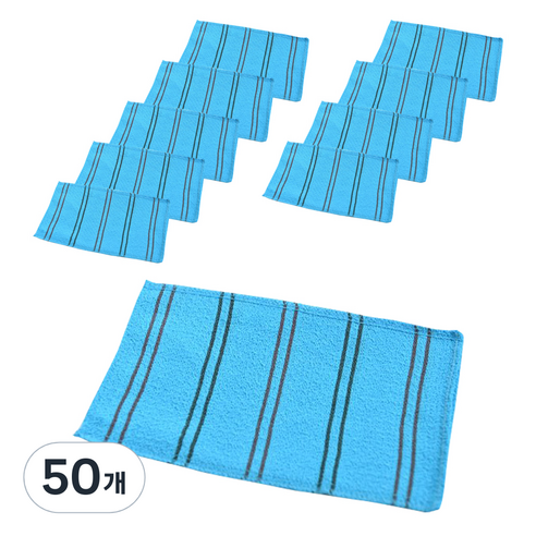 송월타월 빅다이아몬드 때밀이60 타월, 파랑, 1개입, 50개