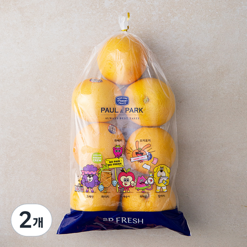폴앤박 남아공 자몽 6~7입, 2kg, 2개