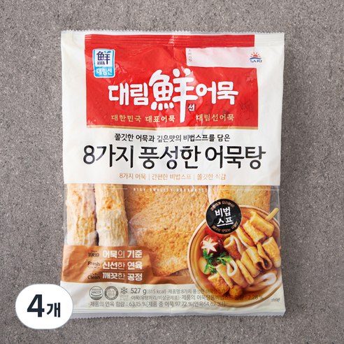 대림선 8가지 풍성한 어묵탕, 527g, 4개