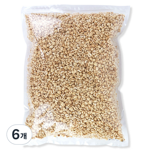 우리가스토리 밀쌀튀밥 뻥튀기, 500g, 6개