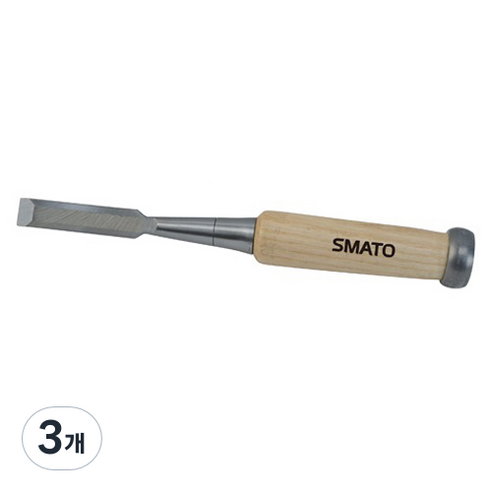 스마토 목공용끌 나무자루 SM-FC06W C1092956, 본품, 3개