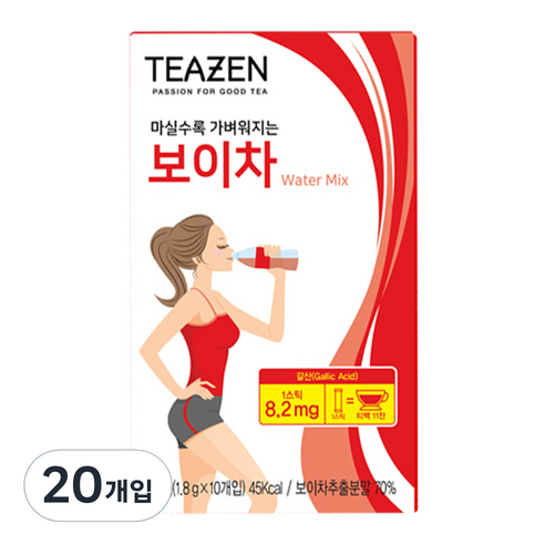 티젠 보이차 워터믹스, 1.8g, 10개입, 2개