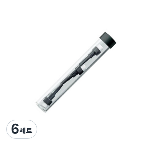 LAMY 비스타 사파리 알스타용 지우개 리필 3개, 혼합색상, 6세트