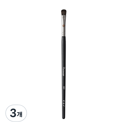 피카소 207 아이섀도우 브러쉬, 혼합 색상, 3개