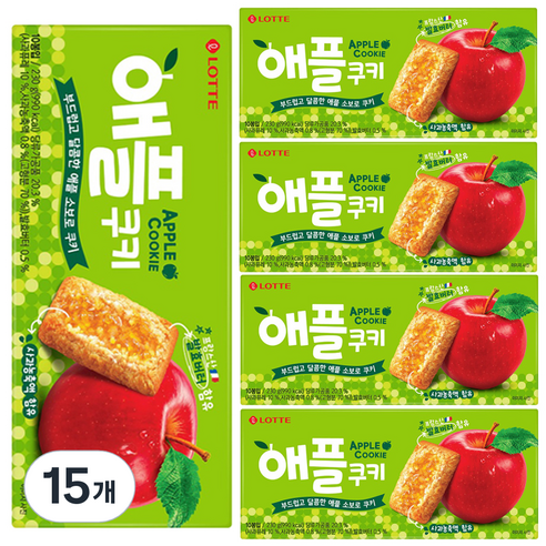 애플쿠키, 230g, 15개