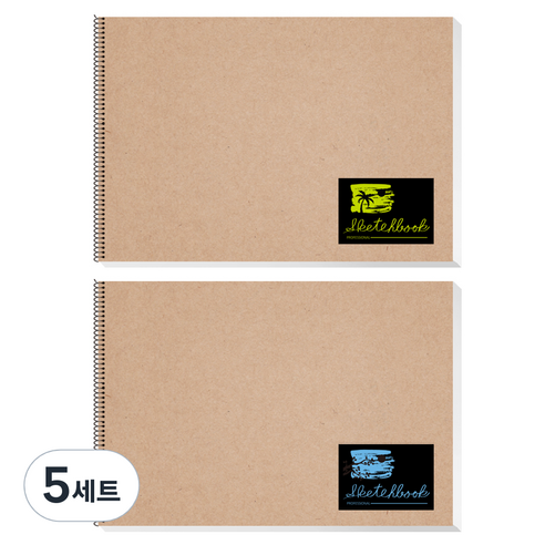 영아트 전문가 KF 스케치북 2입 200g, 5절, 15매, 5세트