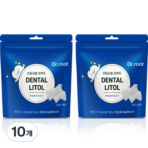 닥터루트 덴탈리톨 자일리톨 캔디 퍼펙트, 10개, 40g