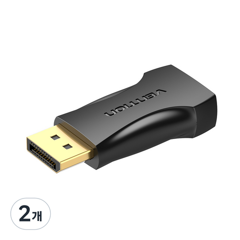 벤션 4K DP to HDMI 변환 젠더, HBPB0, 2개