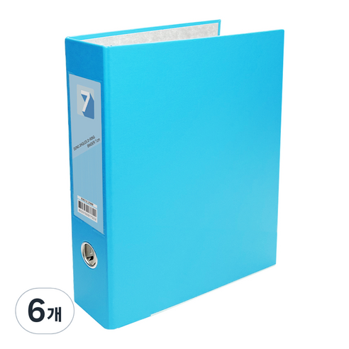 투코비 도노 D링 바인더 3공 A4 7cm, 하늘, 6개