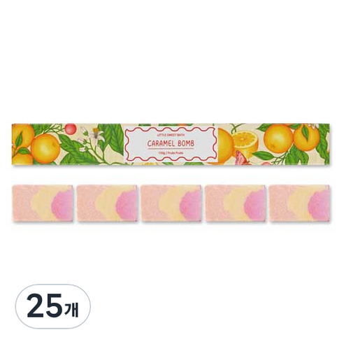 리틀스윗바스 입욕제 거품 목욕 배쓰밤 푸르츠푸르츠, 150g, 25개