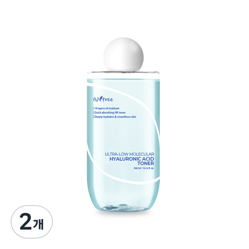 이즈앤트리 초저분자 히아루론산 토너, 300ml, 2개