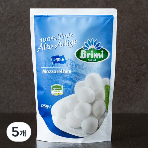 브리미 모짜렐린, 125g, 5개