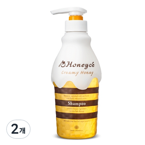 허니체 크리미 허니 샴푸, 470ml, 2개