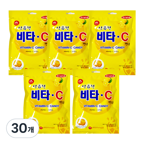 상큼한 비타C캔디, 80g, 30개