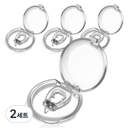 봄아리 반영구 코 클립 4p 세트 투명, 2세트