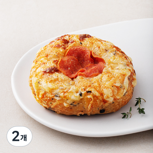 도제식빵 올리브 페파로니 베이글, 110g, 1개입, 2개