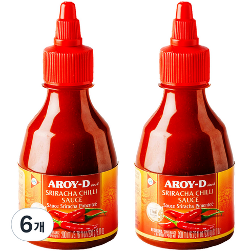 아로이디 스리라차 칠리소스, 230g, 6개