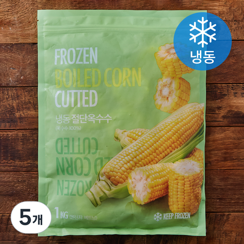 절단 옥수수 (냉동), 5개, 1kg