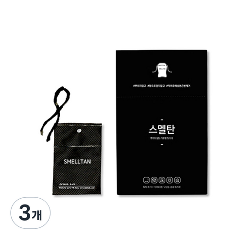 닥터진랩 스멜탄 탈취제 블랙, 30g, 3개
