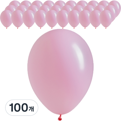셈퍼텍스 스탠다드 풍선 30cm, 핑크, 100개