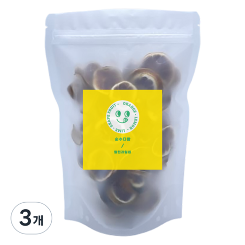 순수다함 슬라이스 건조 라임칩, 80g, 1개입, 3개