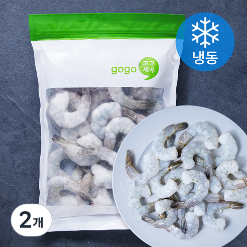 고고새우 생칵테일새우 16/20 (냉동), 600g(특특대), 2개