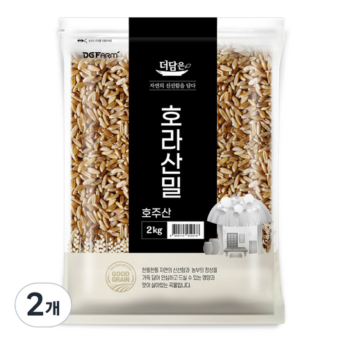더담은 호라산밀, 2kg, 2개