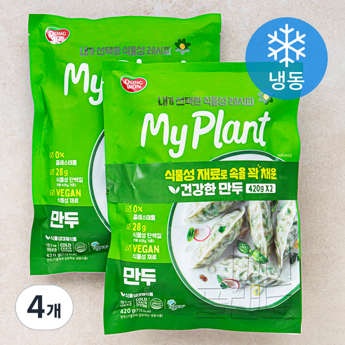 동원 My Plant 만두 (냉동), 420g, 4개