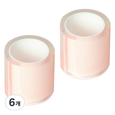 알로데 핀치 앤 나노 양면테이프 5cm x 1m, TYPE11 투명, 6개