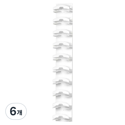 야구 모자 걸이, 화이트, 6개