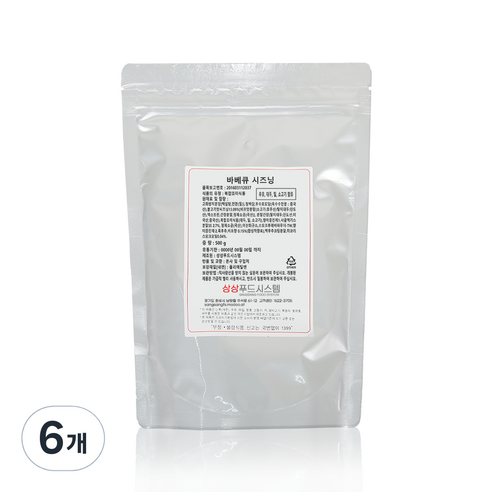 상상시즈닝 바베큐 시즈닝, 500g, 6개