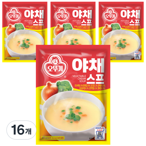 오뚜기 야채스프, 80g, 16개