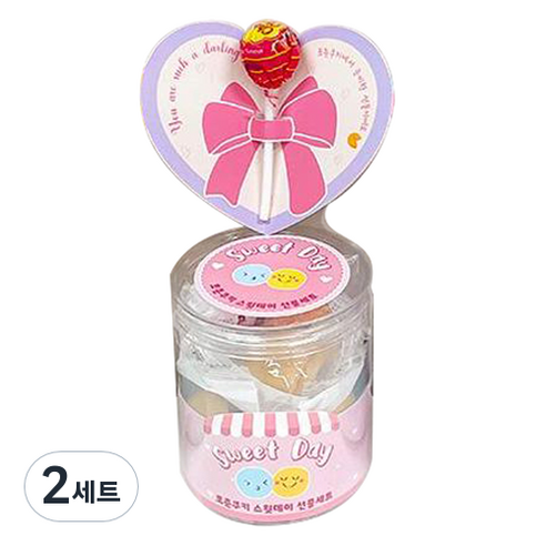 포춘쿠키 스윗데이 쿠키 5p + 사탕 선물세트 25g 랜덤발송, 2세트, 쿠키 5p + 사탕 + 엽서 + 슬립지