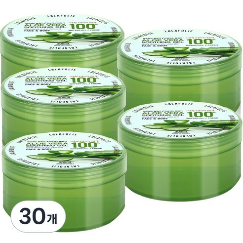 라라폴리 알로에베라 100% 수딩젤, 300ml, 30개