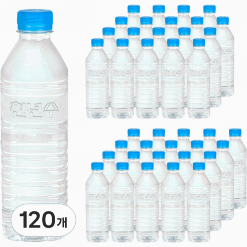 천년수 무라벨 생수, 500ml, 120개