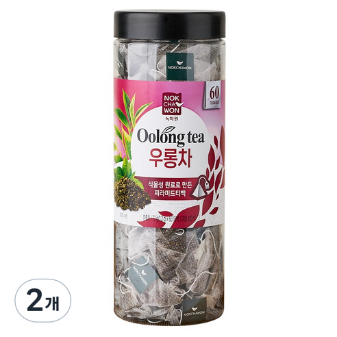 녹차원 우롱차, 1.2g, 1.2, 60개입, 2개