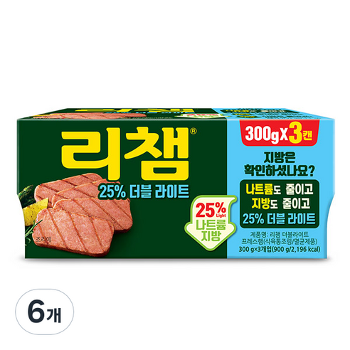 리챔 더블라이트 3p, 6개, 300g