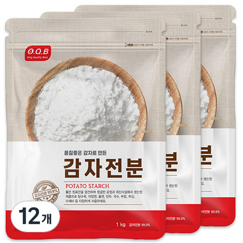 OQB 감자전분, 1kg, 12개