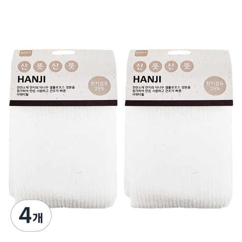 소소모소 샤워타월, 산뜻산뜻, 4개, 1개입