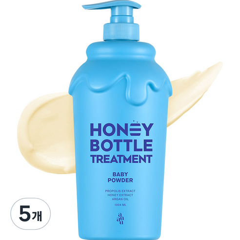 아유아유 허니보틀 트리트먼트 베이비파우더향, 5개, 1004ml