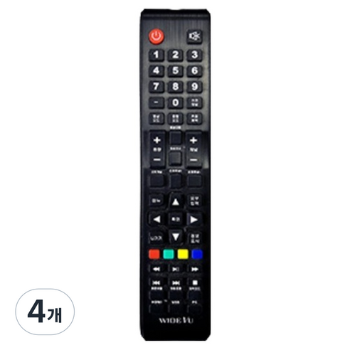 와이드뷰 익스코리아 전용 중소기업 TV 리모컨 1 E 리모컨, 4개