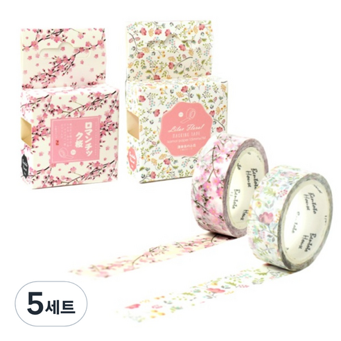 라이프포인트 마스킹 테이프 세트, S1015, S1020, 5세트