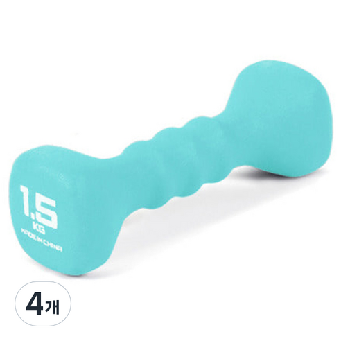 아이워너 네오프렌 사각 아령, 1.5kg, 4개