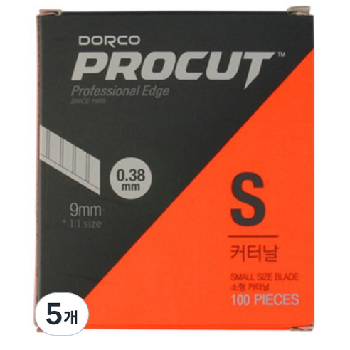 도루코 프로컷 커터 리필 칼날 S 100p, 5개