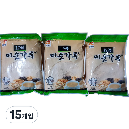 뚜레반 17곡 미숫가루 A+, 1kg, 15개