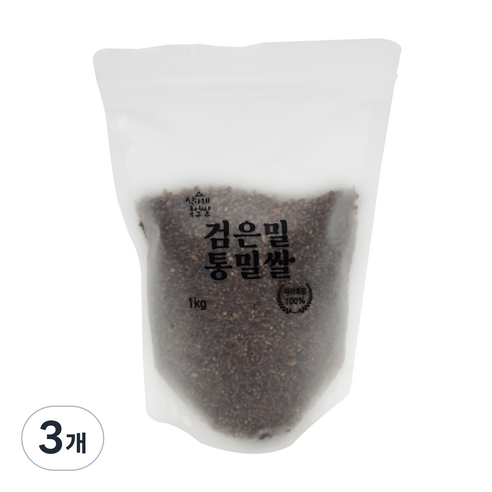 검은밀 통밀쌀, 1kg, 3개