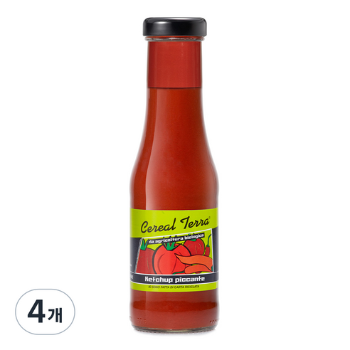 시리얼테라 유기농 스파이시 케첩, 4개, 350g