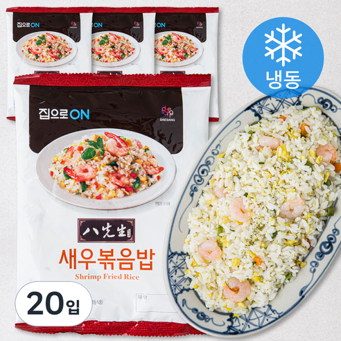 집으로온 팔선생 새우볶음밥 (냉동), 230g, 20입